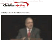 Tablet Screenshot of christianaction.com